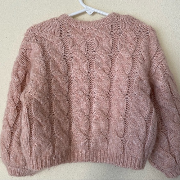 ZARA CHUNKY CABLE KNIT CARDIGAN - Picture 2 of 6